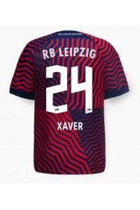 RB Leipzig Xaver Schlager #24 Jalkapallovaatteet Vieraspaita 2023-24 Lyhythihainen